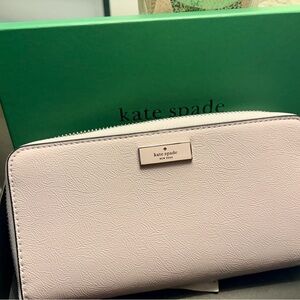 Kate Spade Light Pink Zip-Around Wallet